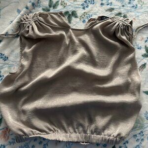 Gold champagne bubble top